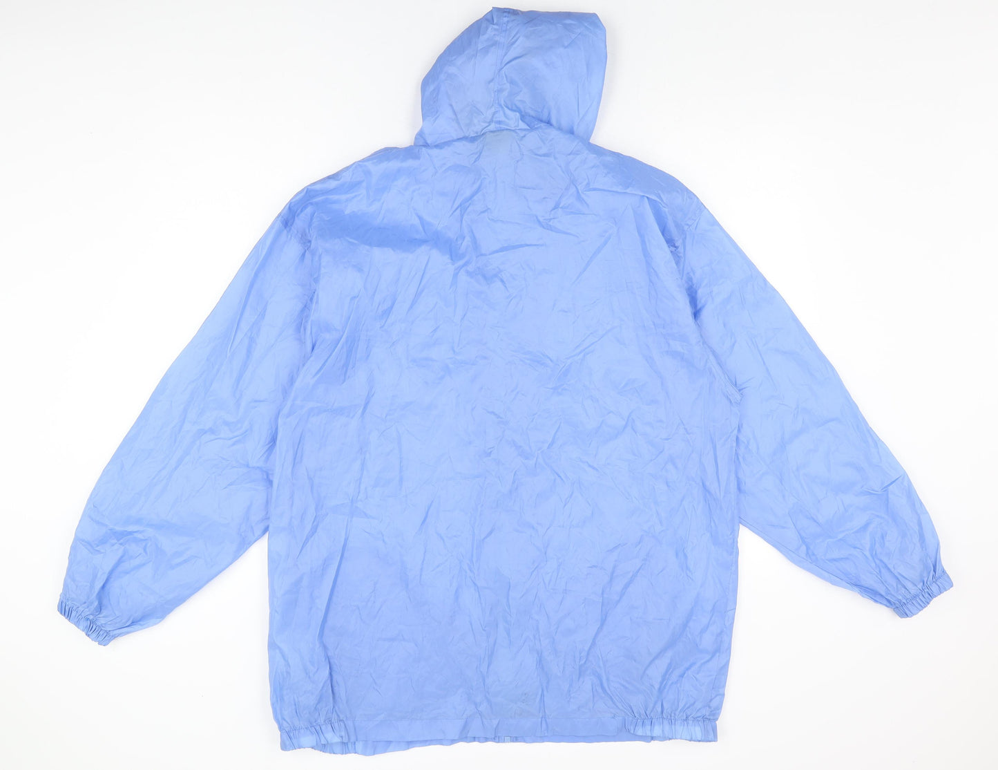 Pro Climate Womens Blue Rain Coat Coat Size L Zip