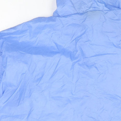 Pro Climate Womens Blue Rain Coat Coat Size L Zip