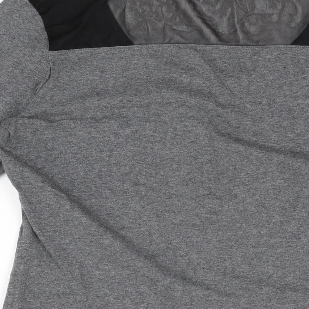 ESMARA Womens Grey Cotton Basic T-Shirt Size L Scoop Neck