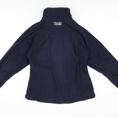 Nautical Womens Blue Polyester Full Zip Sweatshirt Size 8 Zip