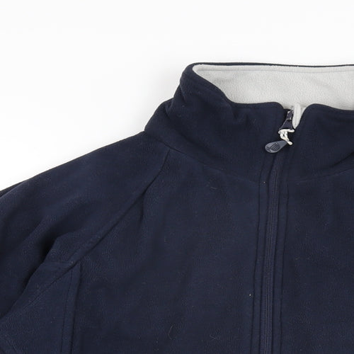 Nautical Womens Blue Polyester Full Zip Sweatshirt Size 8 Zip