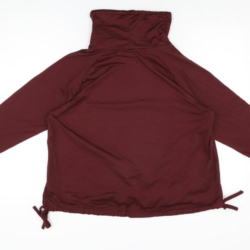 Aurique Womens Red Polyester Pullover Sweatshirt Size L Pullover