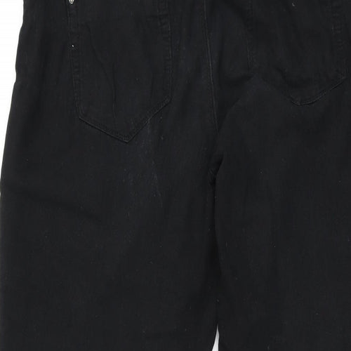 Denim Co Womens Black Cotton Jegging Leggings Size 12 L28 in