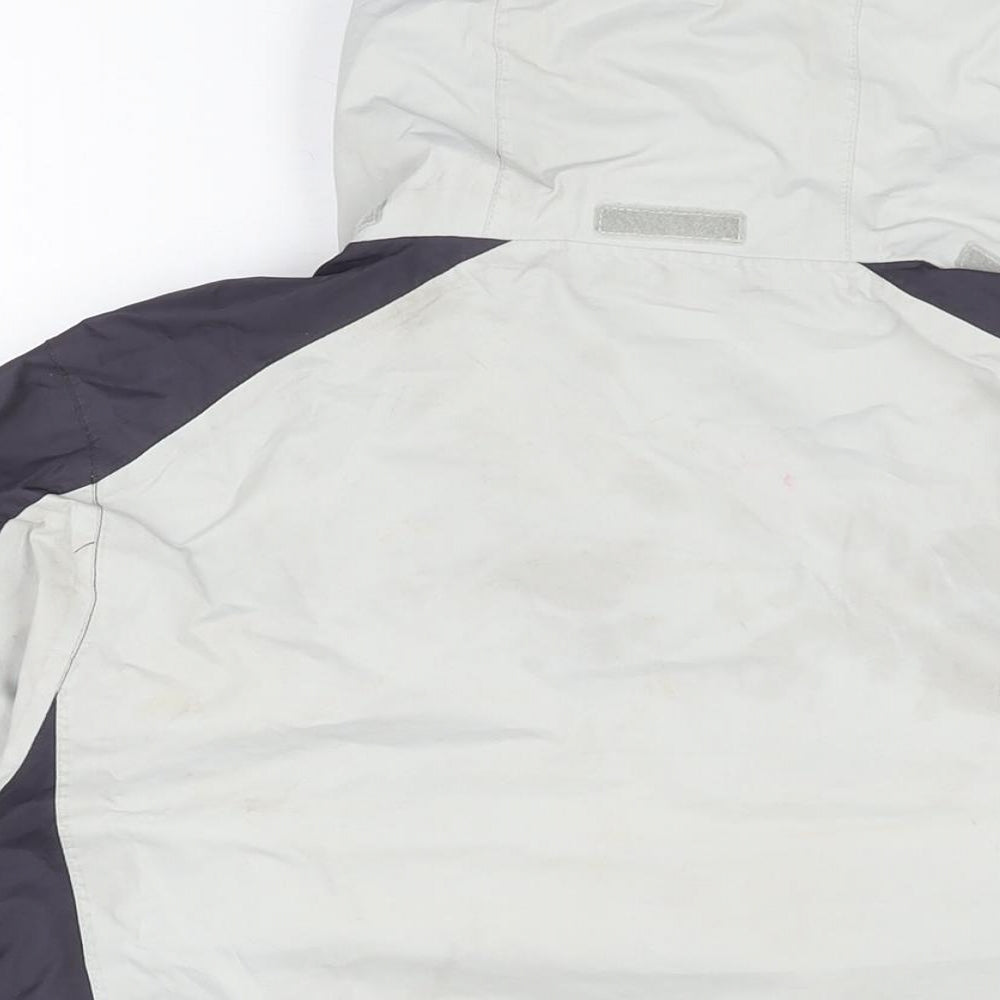 Regatta Womens Grey Rain Coat Coat Size 16 Zip