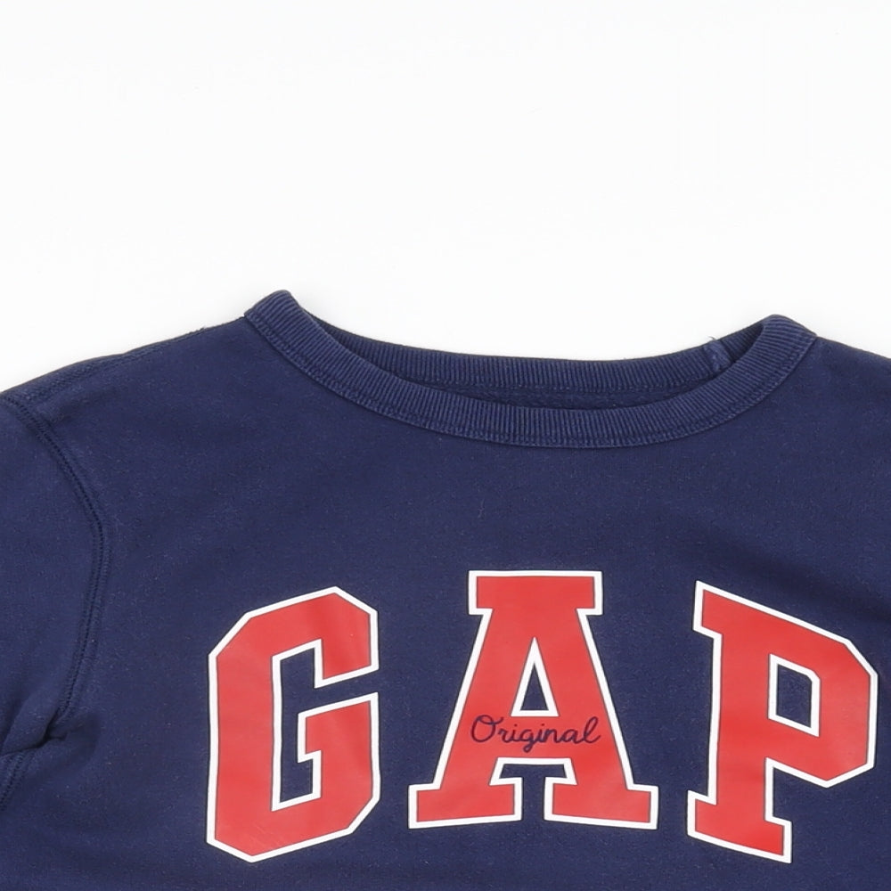 Gap Boys Blue Cotton Pullover Sweatshirt Size M Pullover