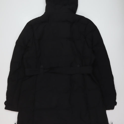 DLX Womens Black Parka Jacket Size 18 Zip