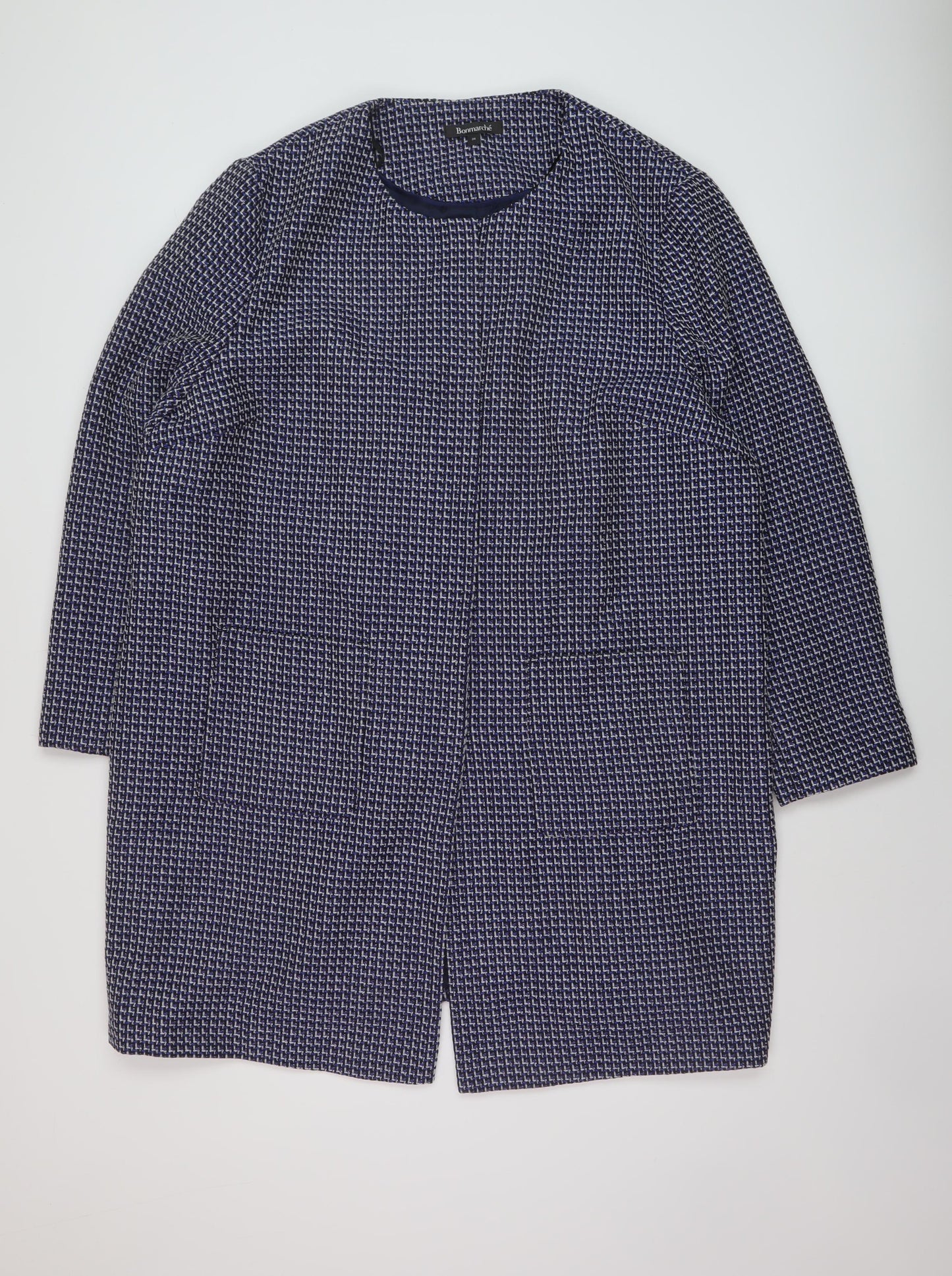 Bonmarché Womens Blue Jacket Size 24 Snap