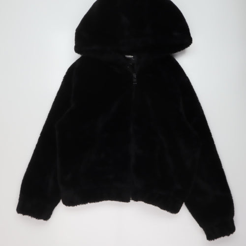 Pull&Bear Womens Black Jacket Size L Zip