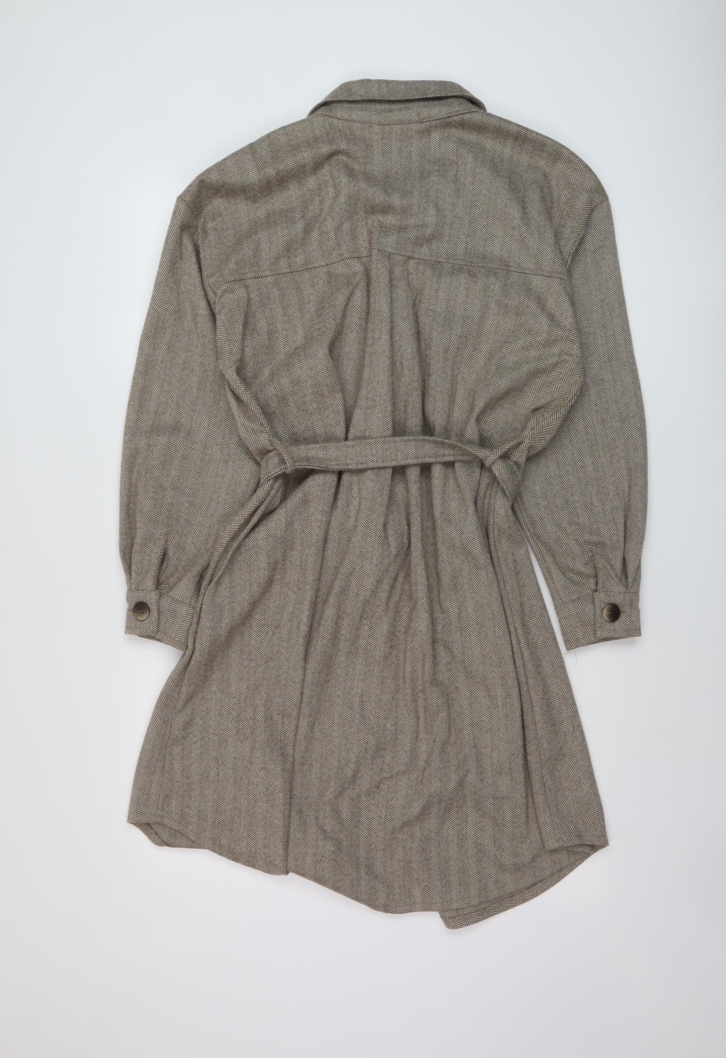 Stella Morgan Womens Beige Pea Coat Coat Size 12 Button