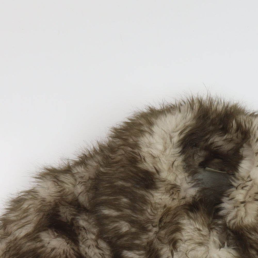 NEXT Girls Brown Jacket Size 9-10 Years Button