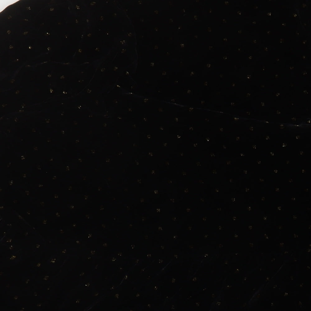 Per Una Womens Beige Geometric Viscose A-Line Size 20 Mock Neck Button