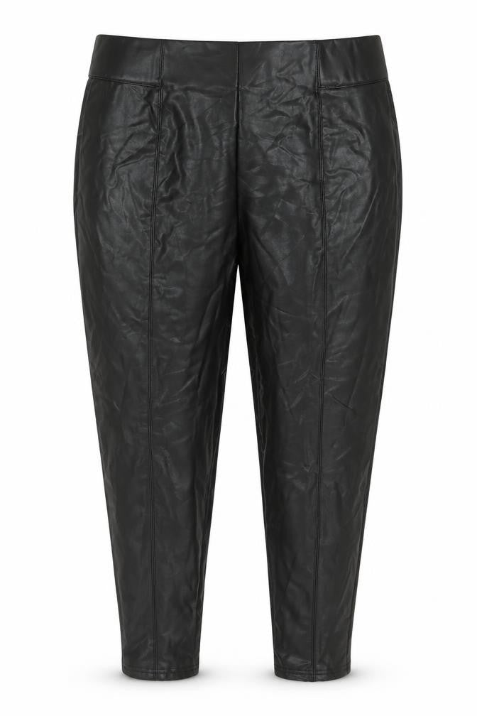 Marks and Spencer Womens Green Polyurethane Jegging Trousers Size 20 L25 in Regular
