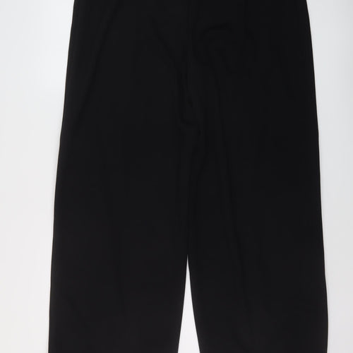 Marks and Spencer Womens Black Polyester Trousers Size 20 L28 in Regular