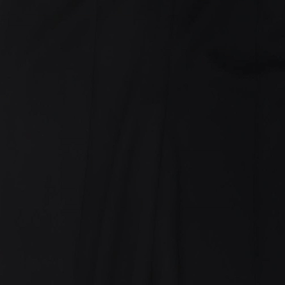 Marks and Spencer Womens Black Polyester Trousers Size 20 L28 in Regular