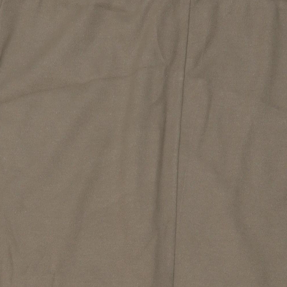 Marks and Spencer Womens Beige Polyester A-Line Skirt Size 20