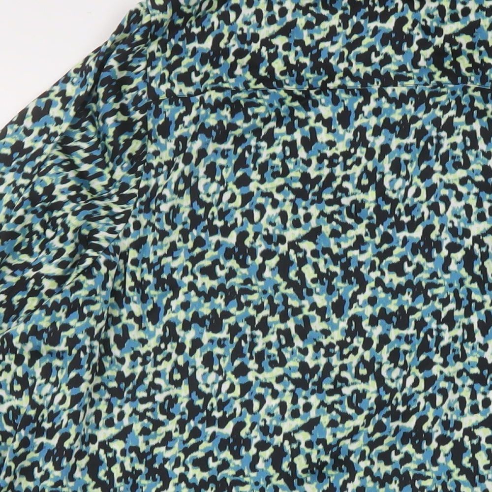 Autograph Womens Multicoloured Animal Print Polyester Basic Blouse Size 22 Collared