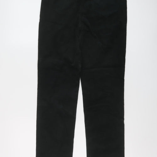 Marks and Spencer Womens Green Polyester Trousers Size 8 L30 in Regular Button