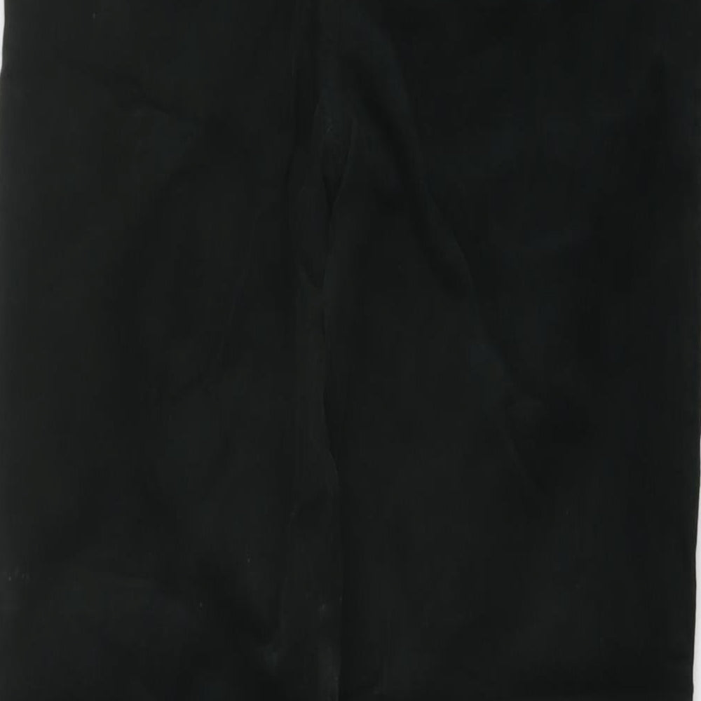 Marks and Spencer Womens Green Polyester Trousers Size 8 L30 in Regular Button