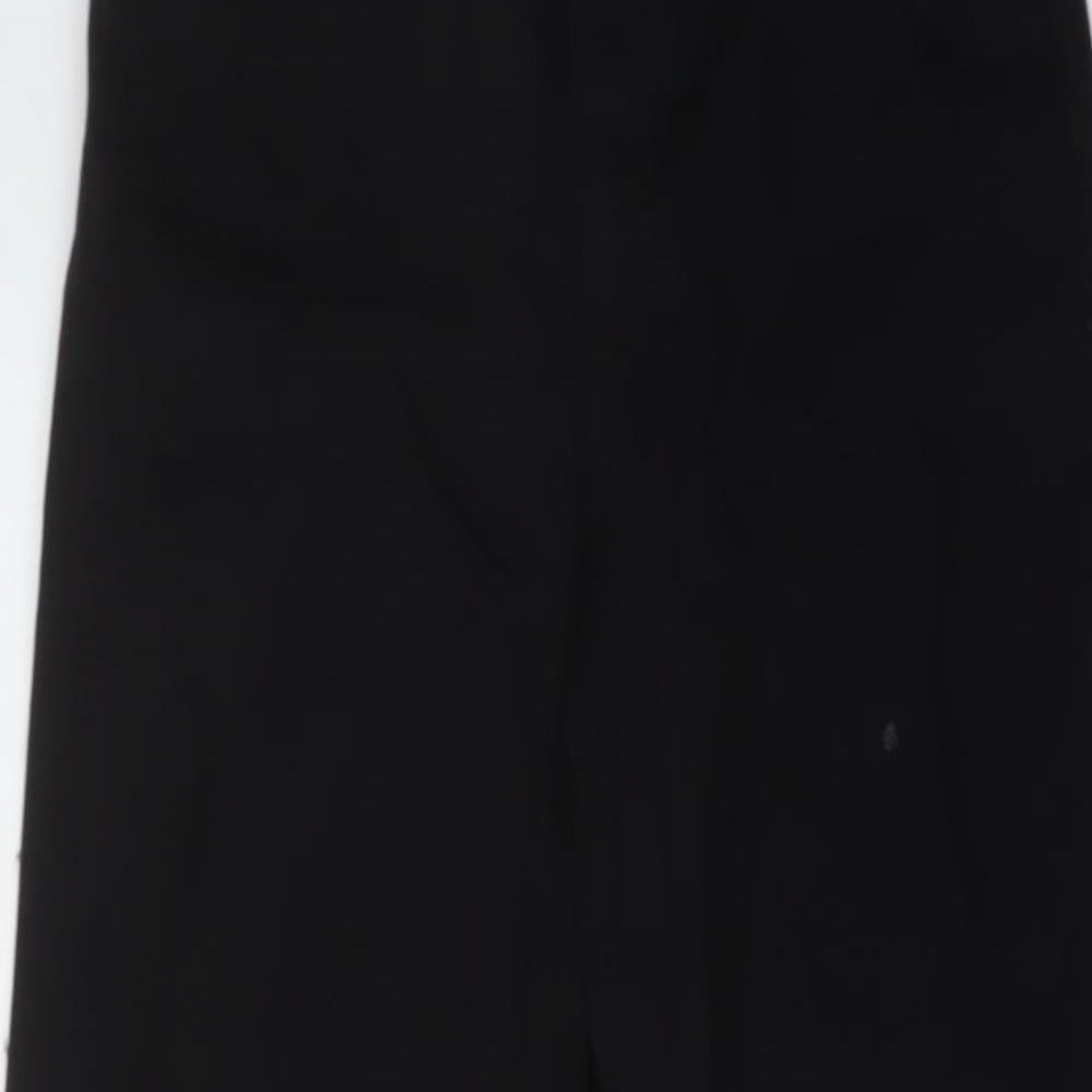 Autograph Womens Black Cotton Wide-Leg Jeans Size 6 L31 in Regular Button