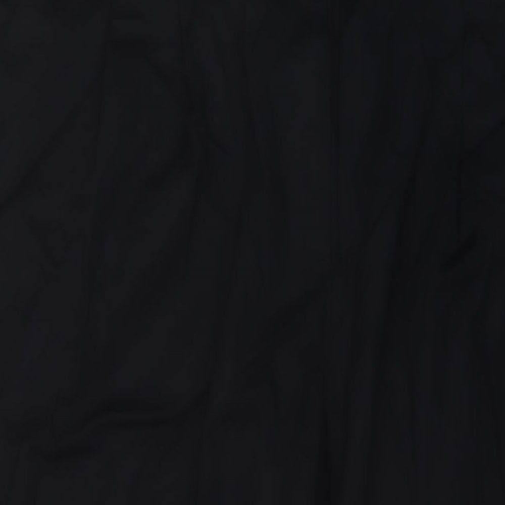 Marks and Spencer Womens Black Lyocell Trousers Size 20 L27 in Regular Button