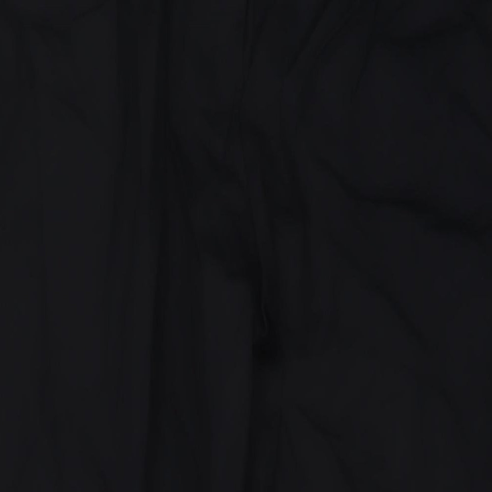 Marks and Spencer Womens Black Lyocell Trousers Size 20 L27 in Regular Button