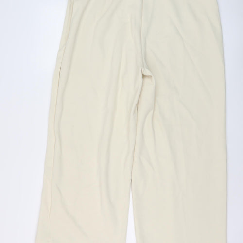 Marks and Spencer Womens Beige Polyester Trousers Size 20 L27 in Regular