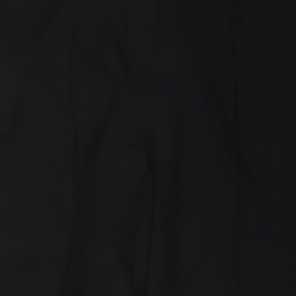 Marks and Spencer Womens Black Polyester Trousers Size 18 L32 in Regular