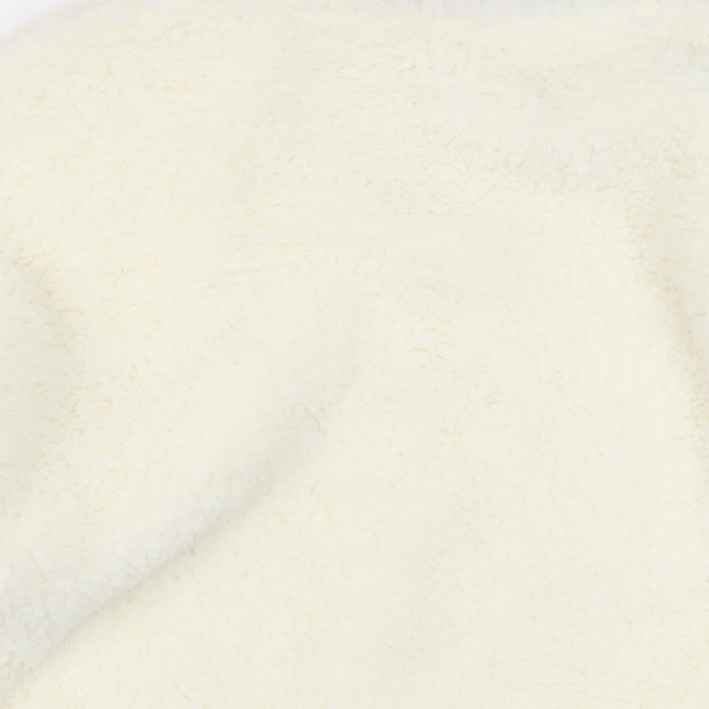 Marks and Spencer Womens Ivory Solid Polyester Kimono Pyjama Top Size 6