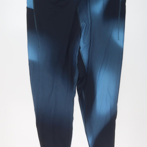 GOODMOVE Womens Blue Polyamide Capri Leggings Size 22 L26 in Regular Pullover