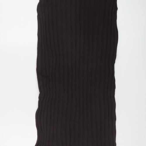 Marks and Spencer Womens Brown Polyester A-Line Skirt Size 10