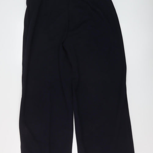Marks and Spencer Womens Blue Polyester Trousers Size 16 L38 in Regular