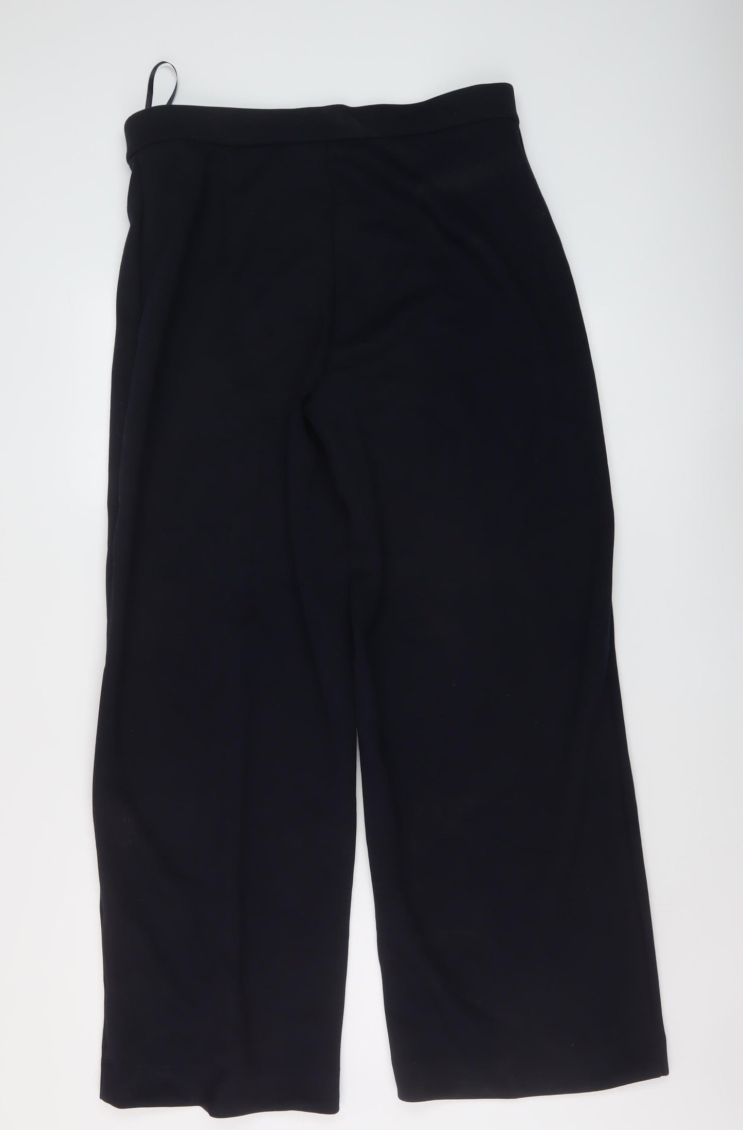 Marks and Spencer Womens Blue Polyester Trousers Size 16 L38 in Regular