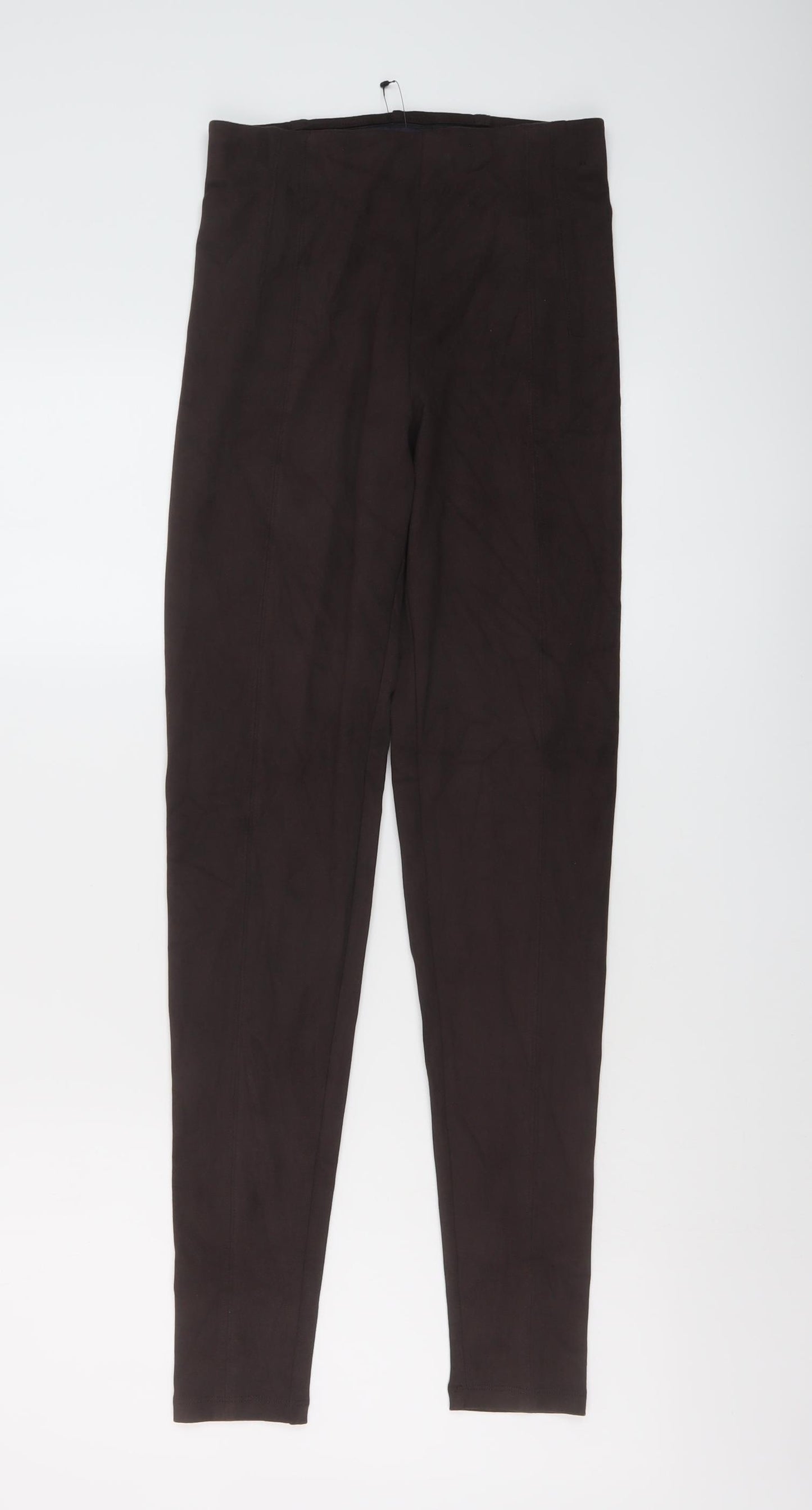 Marks and Spencer Womens Brown Polyester Jegging Leggings Size 6 L29 in