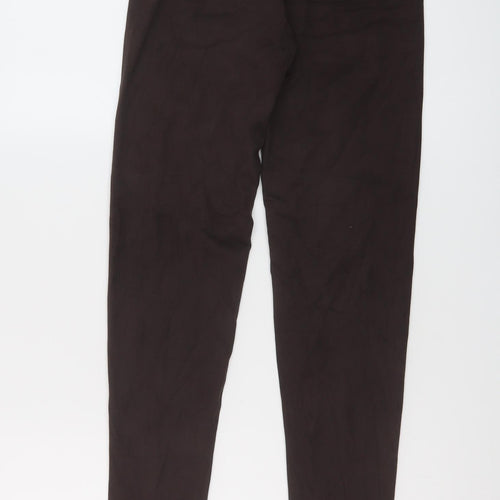 Marks and Spencer Womens Brown Polyester Jegging Leggings Size 6 L29 in