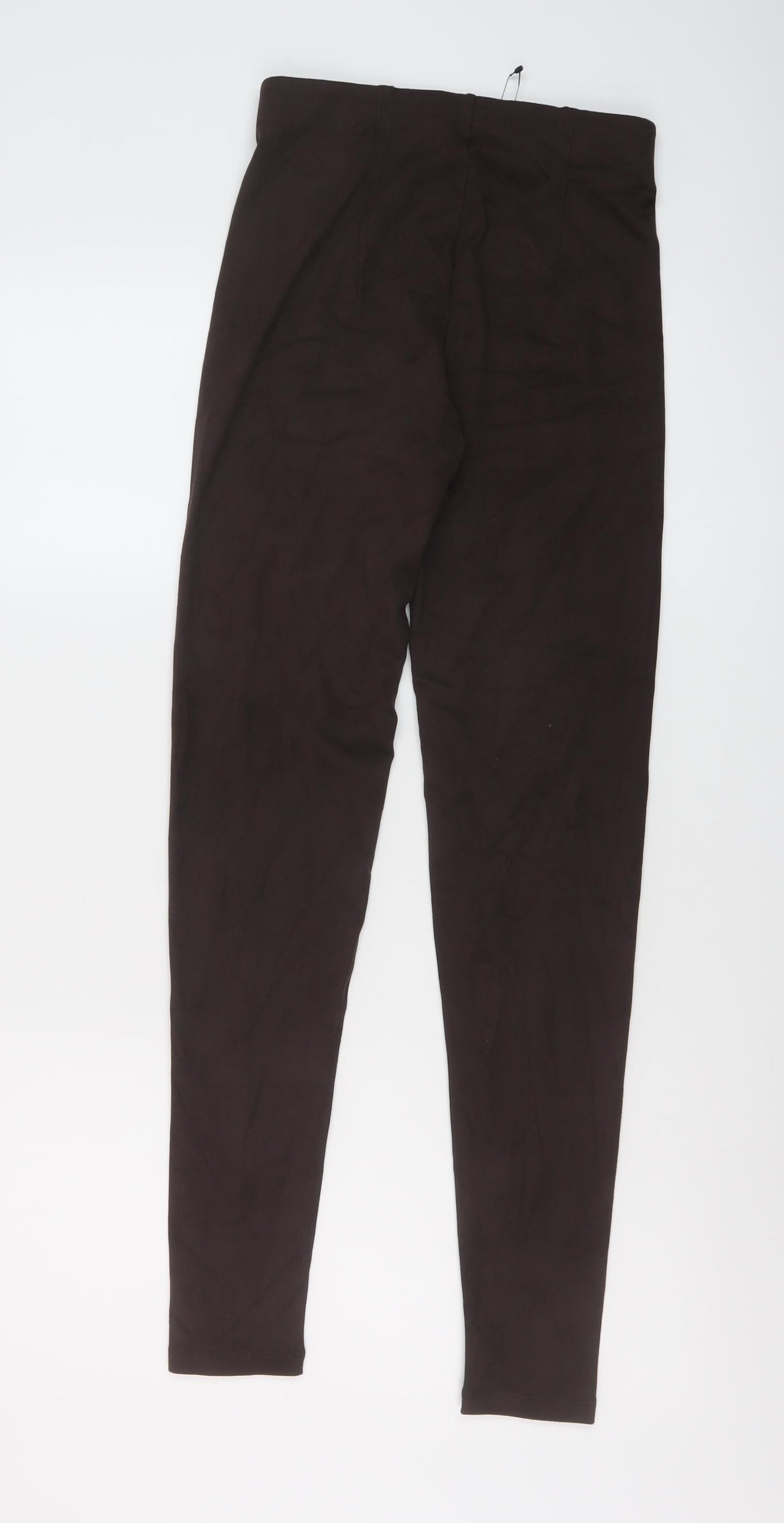 Marks and Spencer Womens Brown Polyester Jegging Leggings Size 6 L29 in