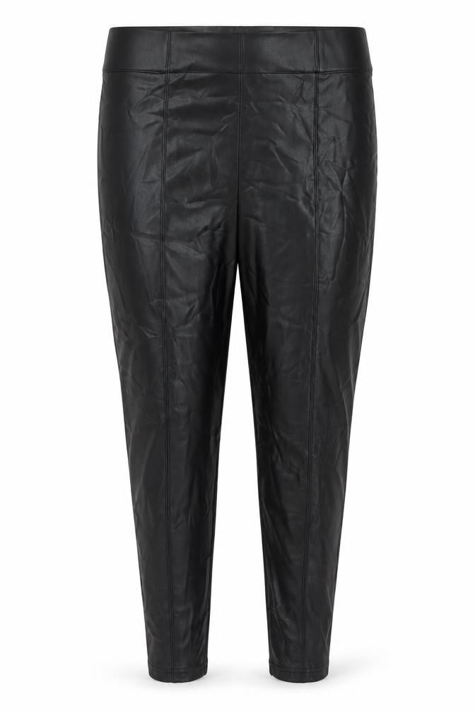 Marks and Spencer Womens Black Polyurethane Jegging Trousers Size 20 L25 in Regular