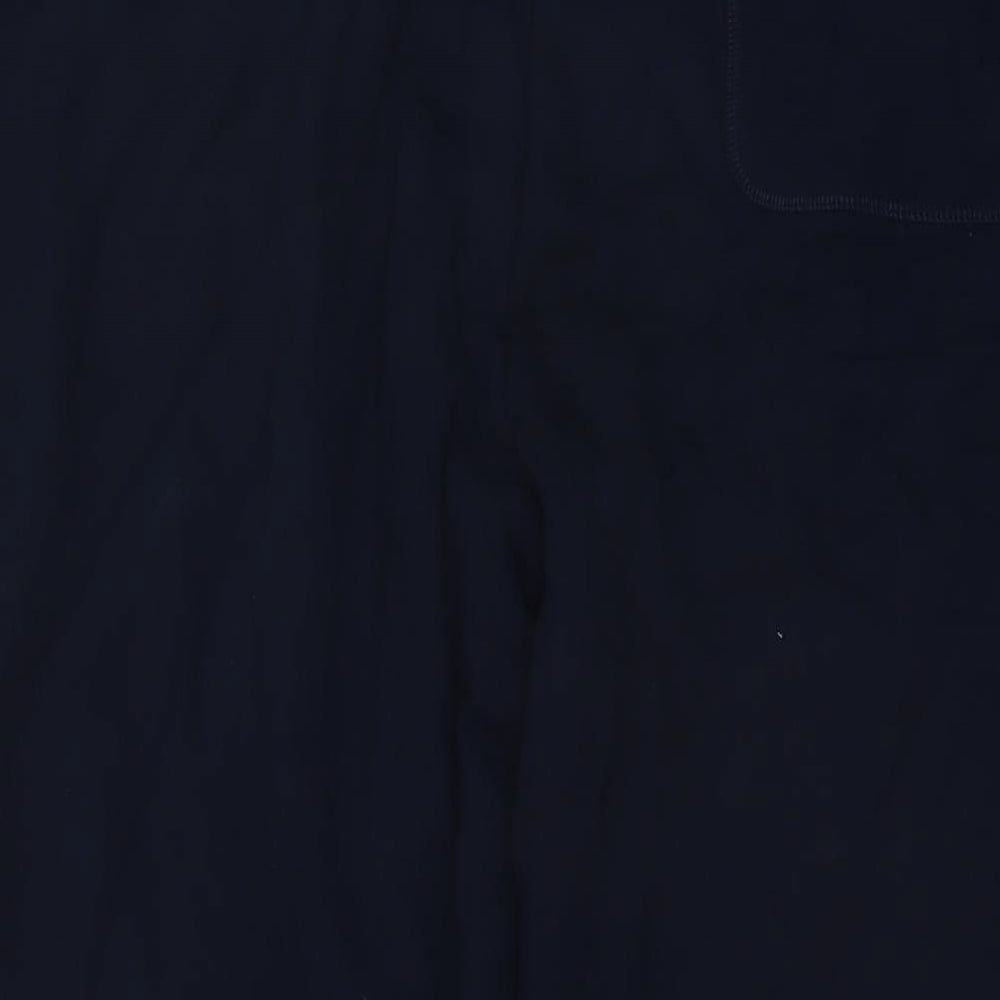 Marks and Spencer Mens Blue Cotton Sweatpants Trousers Size 3XL L29 in Regular Drawstring