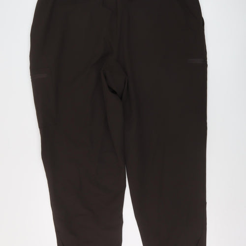 GOODMOVE Womens Brown Polyester Sweatpants Trousers Size 20 in L29 in Regular Drawstring