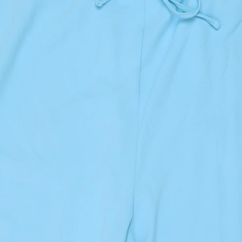 Marks and Spencer Womens Blue Polyester Trousers Size 22 L29 in Regular Drawstring