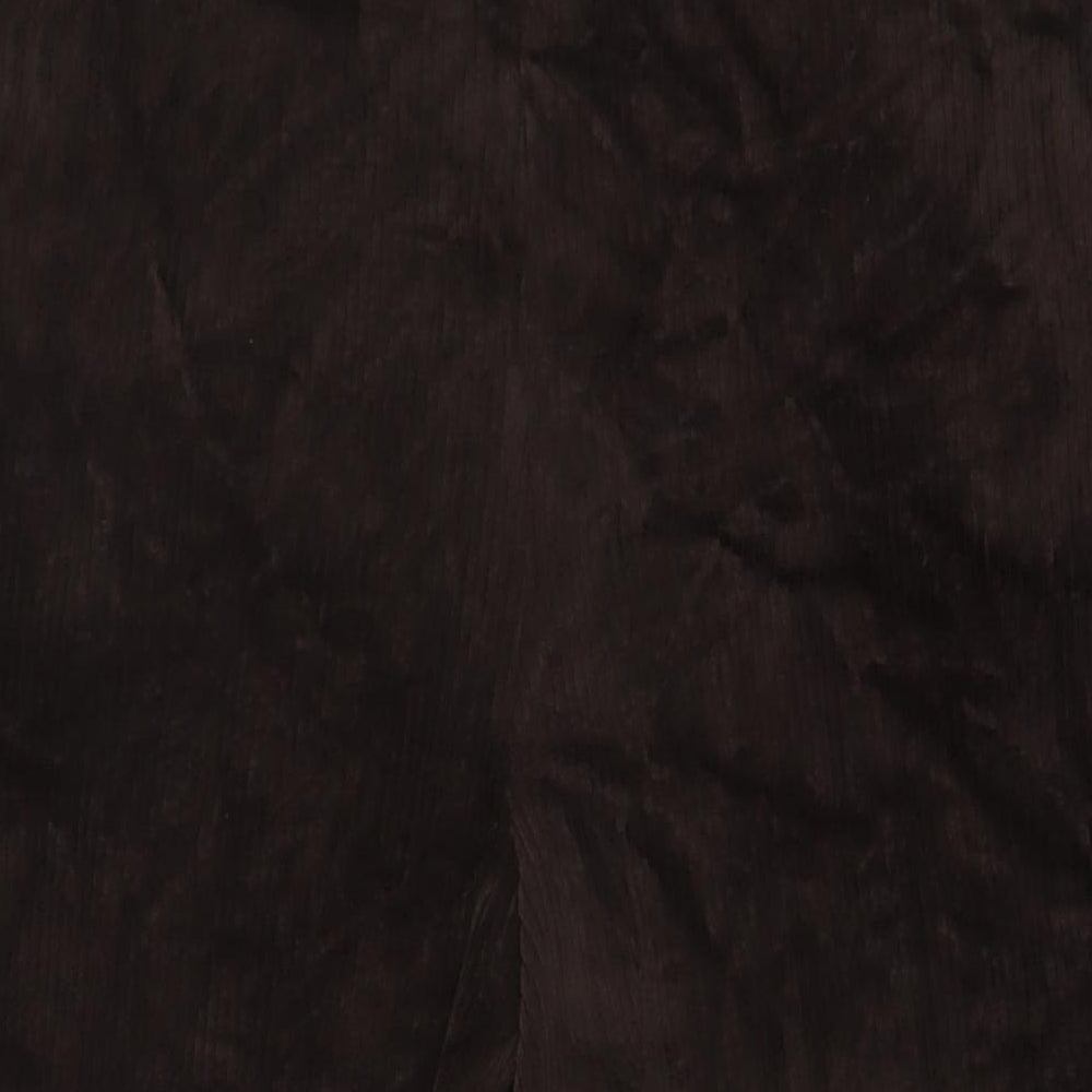 Marks and Spencer Womens Brown Cotton Trousers Size 18 L27 in Regular