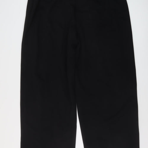 Marks and Spencer Womens Black Polyester Trousers Size 20 L29 in Regular