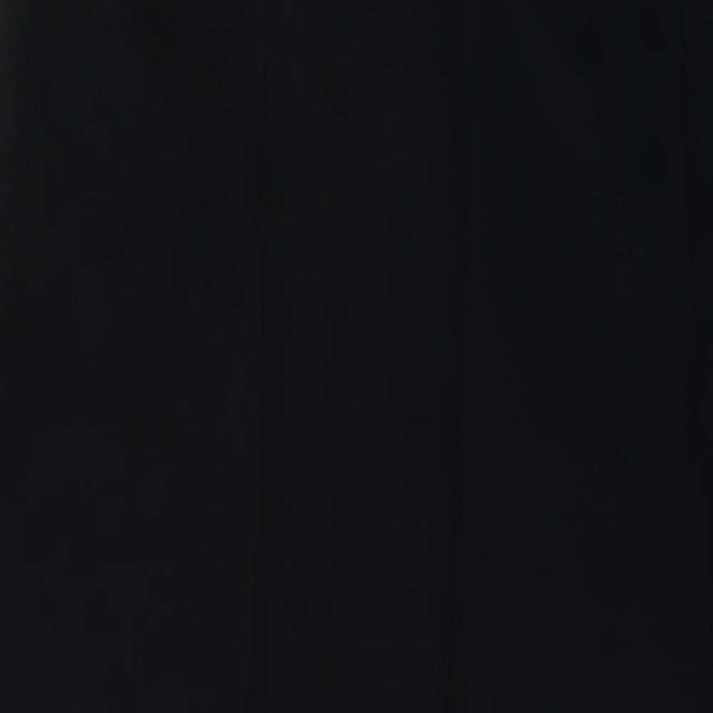 Marks and Spencer Womens Black Polyester Trousers Size 20 L29 in Regular