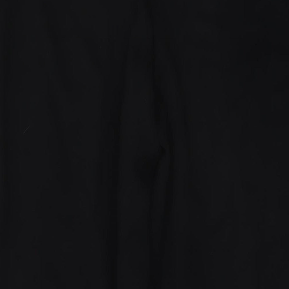 Marks and Spencer Womens Black Polyester Trousers Size 20 L29 in Regular