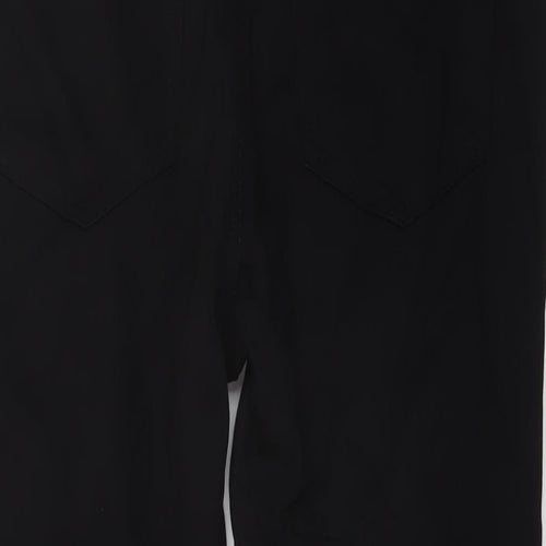 Marks and Spencer Womens Black Cotton Skinny Jeans Size 18 L25 in Regular Button