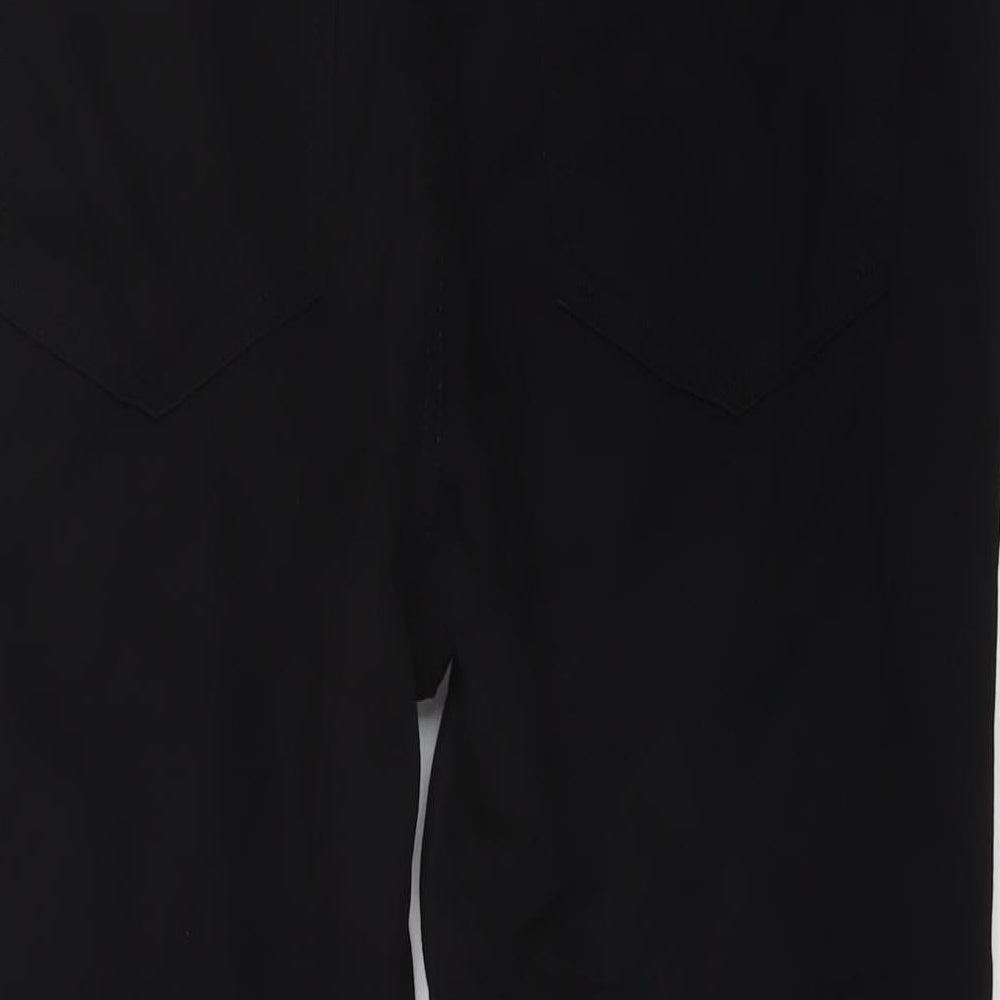 Marks and Spencer Womens Black Cotton Skinny Jeans Size 18 L25 in Regular Button