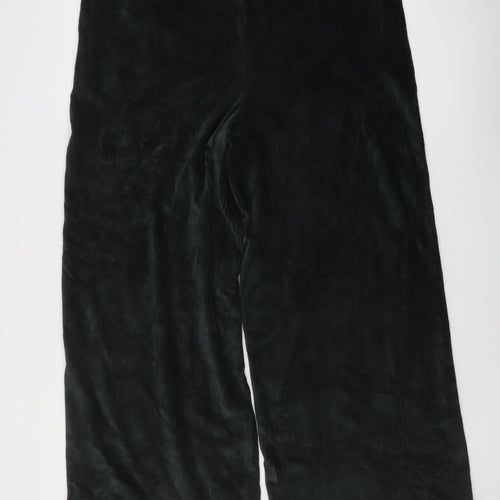 Marks and Spencer Womens Green Cotton Trousers Size 18 L27 in Regular