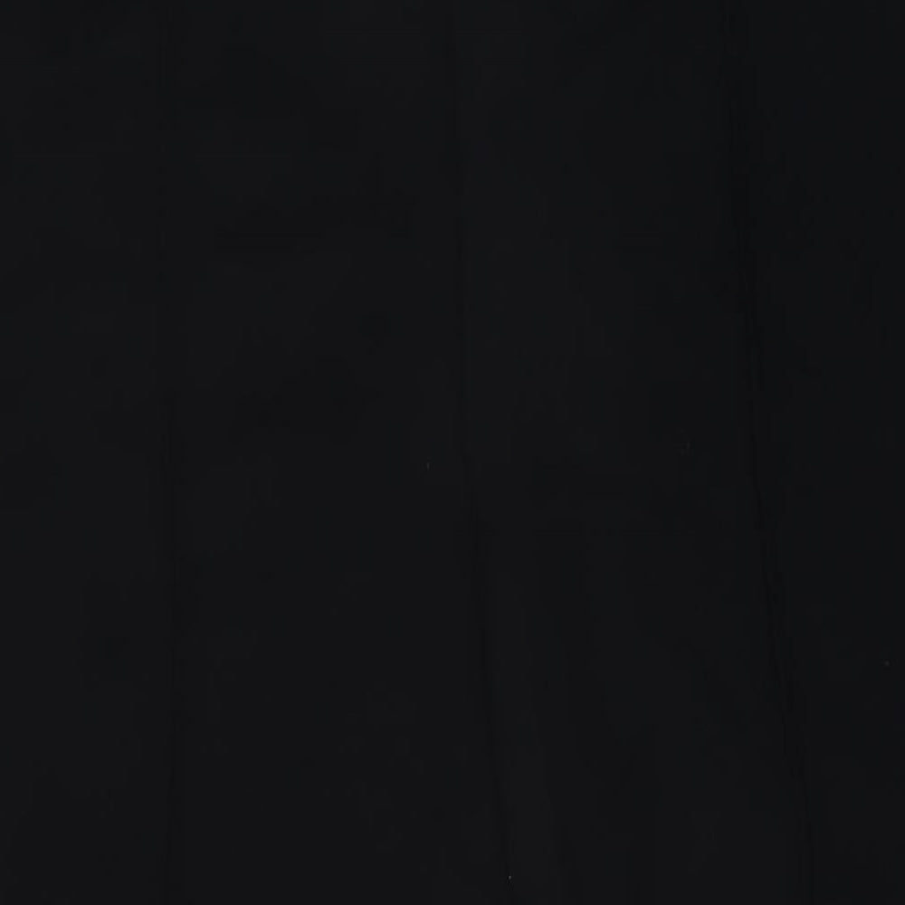 Marks and Spencer Womens Black Polyester Trousers Size 20 L28 in Regular