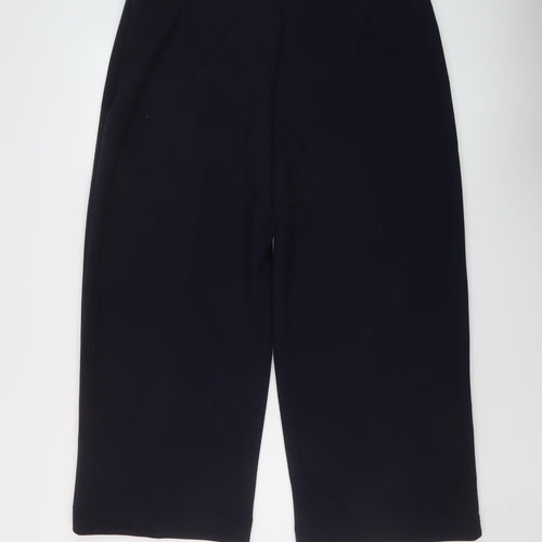 Marks and Spencer Womens Blue Polyester Trousers Size 20 L27 in Regular