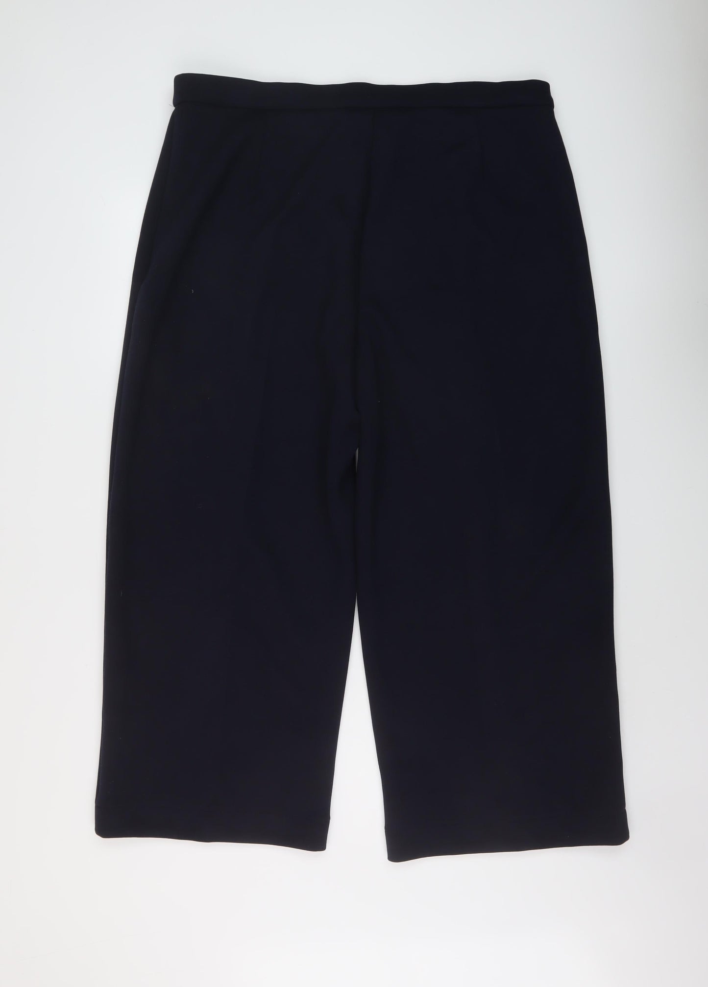 Marks and Spencer Womens Blue Polyester Trousers Size 20 L27 in Regular