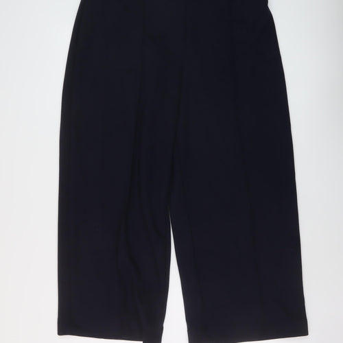 Marks and Spencer Womens Blue Polyester Trousers Size 18 L27 in Regular